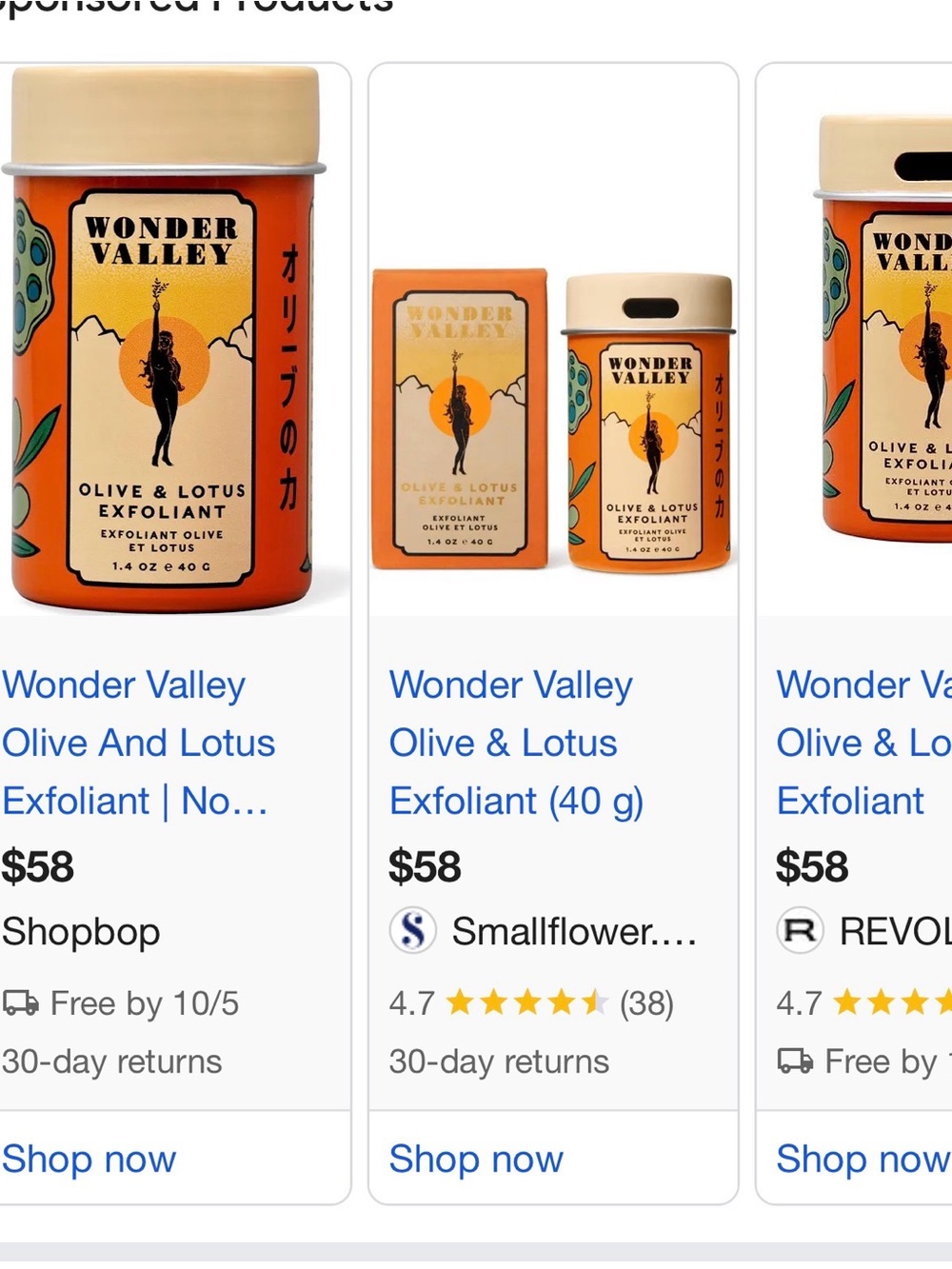 Wonder valley Olive & Lotus Exfoliant – Orange